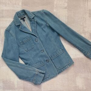 GAP Women's Structured Denim Blazer size XS